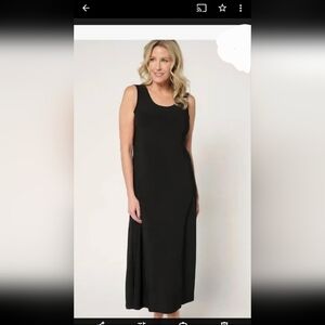 🆕Black Sleeveless Crew Neck Sundress for Work